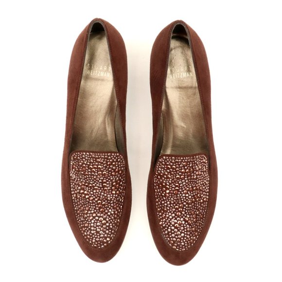 NWOT Stuart Weitzman suede loafers - Picture 2 of 4